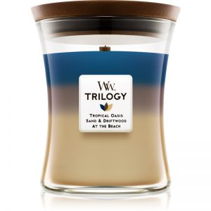 Woodwick Trilogy Nautical Escape świeczka zapachowa z drewnianym knotem 275 g
