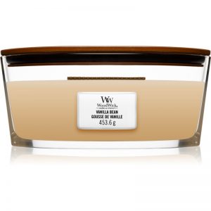 Woodwick Vanilla Bean świeczka zapachowa z drewnianym knotem (hearthwick) 453,6 g