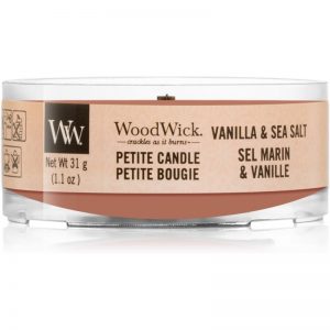 Woodwick Vanilla & Sea Salt sampler z drewnianym knotem 31 g