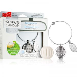 Yankee Candle Clean Cotton odświeżacz do samochodu zawieszka + napełnienie (Linear)