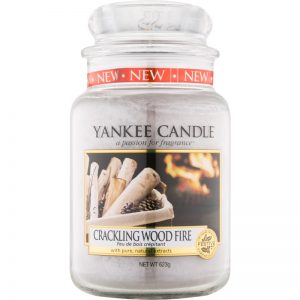 Yankee Candle Crackling Wood Fire świeczka zapachowa Classic duża 623 g