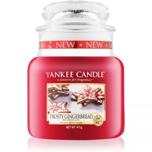 Yankee Candle Frosty Gingerbread świeczka zapachowa Classic średnia 411 g
