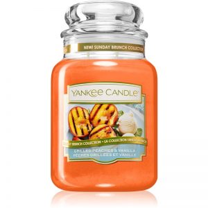 Yankee Candle Grilled Peaches & Vanilla świeczka zapachowa Classic duża 623 g
