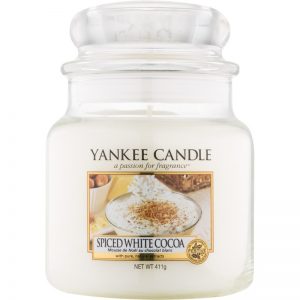Yankee Candle Spiced White Cocoa świeczka zapachowa Classic średnia 410 g