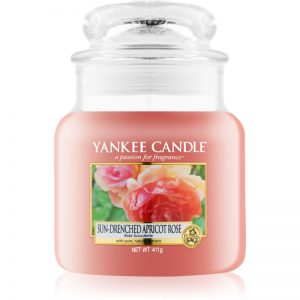 Yankee Candle Sun-Drenched Apricot Rose świeczka zapachowa Classic średnia 411 g