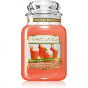 Yankee Candle White Strawberry Bellini świeczka zapachowa Classic duża 623 g
