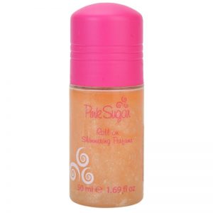 Aquolina Pink Sugar dezodorant w kulce z brokatem dla kobiet 50 ml