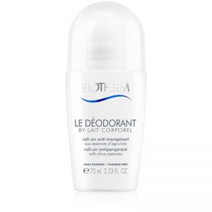 Biotherm Lait Corporel Le Déodorant antyperspirant roll-on bez parabenów 75 ml