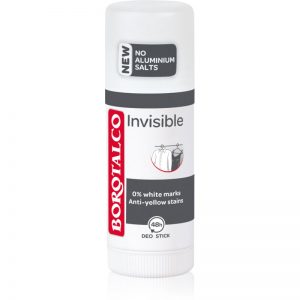 Borotalco Invisible dezodorant w sztyfcie przeciwko białym i żółtym śladom 48 h 40 ml