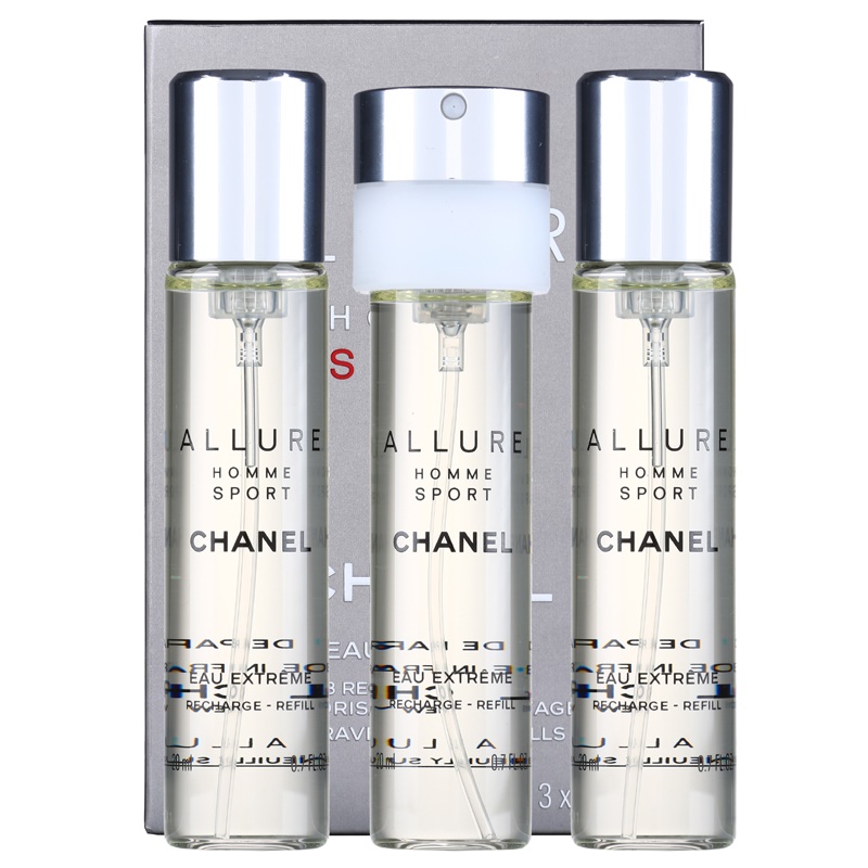 Chanel Allure Homme Sport Eau Extreme woda perfumowana uzupełnienie dla  mężczyzn 3 x 20 ml  NO  najlepszeopiniepl