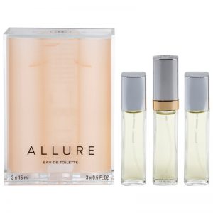 Chanel Allure woda toaletowa (1x napełnialny + 2x napełnienie) dla kobiet 45 ml