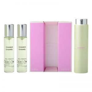 Chanel Chance Eau Fraîche woda toaletowa (1x napełnialny + 2x napełnienie) dla kobiet 3×20 ml