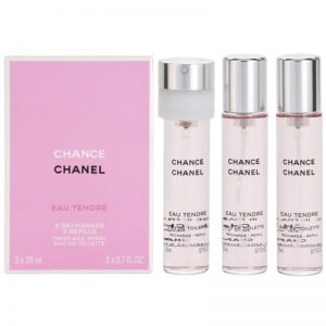Chanel Chance Eau Tendre woda toaletowa (3 x napełnienie) dla kobiet 3×20 ml