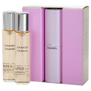 Chanel Chance woda toaletowa (1x napełnialny + 2x napełnienie) dla kobiet 3×20 ml