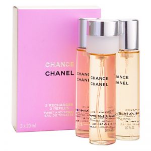 Chanel Chance woda toaletowa uzupełnienie dla kobiet 3 x 20 ml