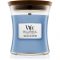 Woodwick Sea Salt & Cotton świeczka zapachowa z drewnianym knotem 275 g