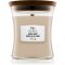 Woodwick Warm Wool świeczka zapachowa z drewnianym knotem 275 g