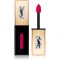 Yves Saint Laurent Vernis À Lèvres Pop Water szminka i błyszczyk 2 w 1 z efektem mokrych ust odcień 201 Dewy Red 6 ml