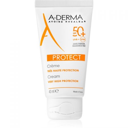 A-Derma Protect krem ochronny do twarzy nie perfumowany SPF 50+ 40 ml