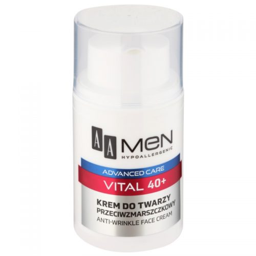 AA Cosmetics Men Vital 40+ krem przeciw zmarszczkom przeciw starzeniu się skóry 50 ml