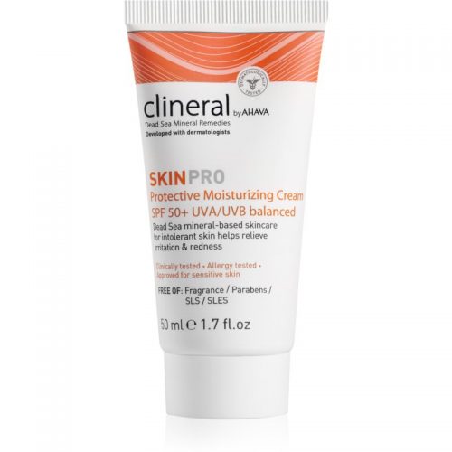 Ahava Clineral SKINPRO nawilżający krem ochronny dla skóry wrażliwej i alergicznej SPF 50 50 ml