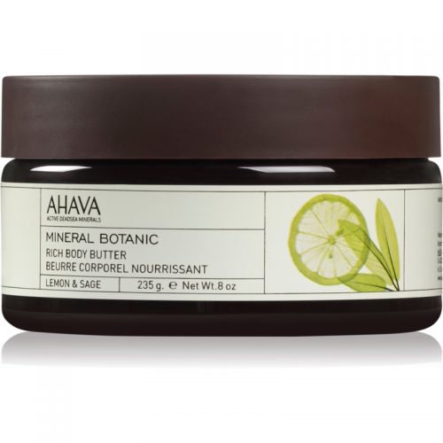 Ahava Mineral Botanic Lemon & Sage odżywcze masło do ciała cytron + szałwia 235 g