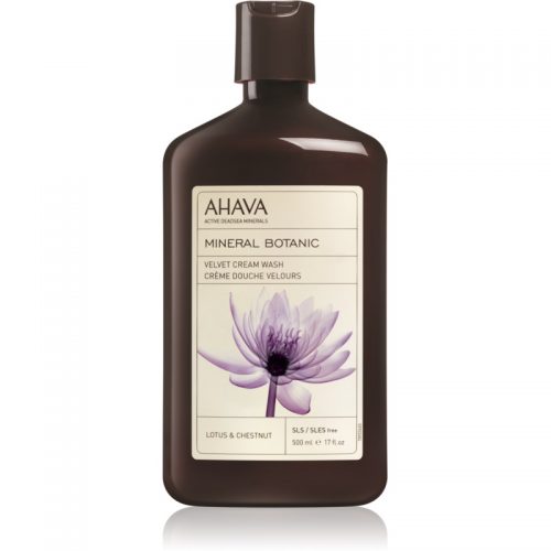 Ahava Mineral Botanic Lotus & Chestnut aksamitny krem pod prysznic lotos i kasztan 500 ml