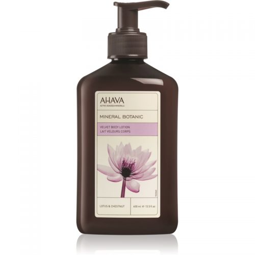 Ahava Mineral Botanic Lotus & Chestnut jedwabiste mleczko do ciała lotos i kasztan 400 ml