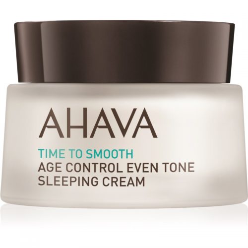 Ahava Time To Smooth rozjaśniający krem na noc przeciw pierwszym oznakom starzenia skóry 50 ml