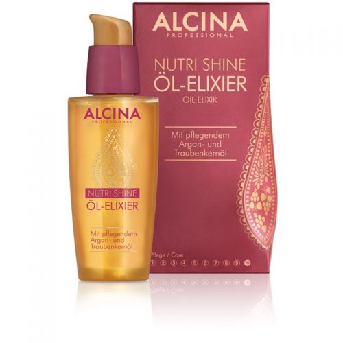 Alcina Nutri Shine olejowy eliksir do błyszczących i zadbanych włosów 50 ml