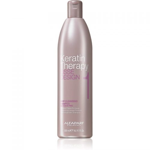 Alfaparf Milano Lisse Design Keratin Therapy szampon dogłębnie oczyszczający do wszystkich rodzajów włosów 500 ml