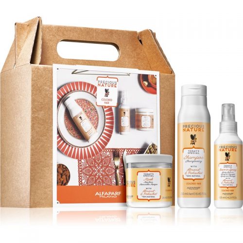 Alfaparf Milano Precious Nature Almond & Pistachio zestaw kosmetyków (do włosów farbowanych)