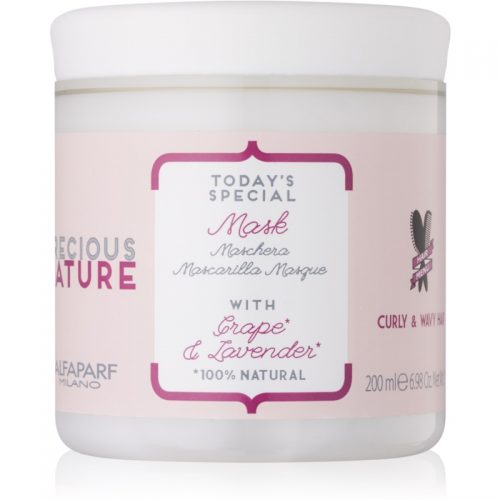 Alfaparf Milano Precious Nature Grape & Lavender maseczka odżywcza przeciwko puszeniu się włosów 200 ml