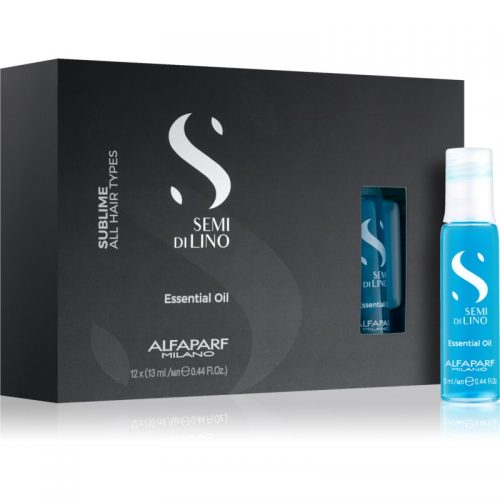 Alfaparf Milano Semi di Lino Sublime Essential Oil olejowe serum do wszystkich rodzajów włosów 12 x 13 ml