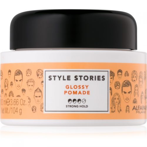 Alfaparf Milano Style Stories The Range Paste pasta modelującapasta modelująca mocno utrwalający Glossy Pomade 100 ml