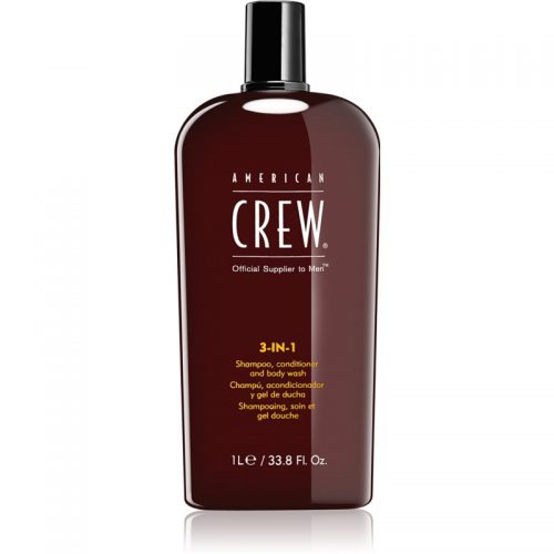 American Crew Hair & Body 3-IN-1 szampon, odżywka do włosów i żel pod prysznic 3w1 dla mężczyzn 1000 ml