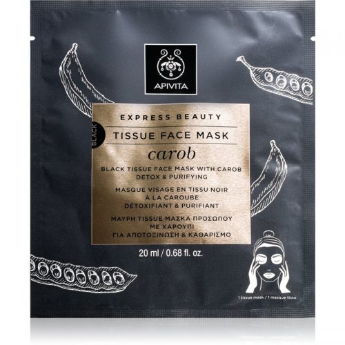 Apivita Express Beauty Carob Detoksująca maska płócienna 20 ml