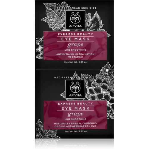 Apivita Express Beauty Grape wygładzająca maska na oczy 2×2 ml