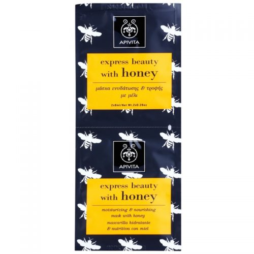 Apivita Express Beauty Honey maseczka nawilżająco odżywcza 2 x 8 ml