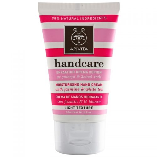 Apivita Hand Care Jasmine & White Tea lekki krem nawilżający do rąk 50 ml