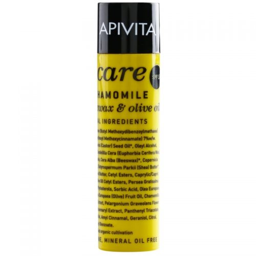 Apivita Lip Care Chamomile balsam ochronny do ust SPF 15 (Organic Beeswax & Olive Oil) 4,4 g