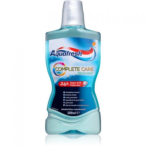 Aquafresh Complete Care Fresh Mint płyn do płukania jamy ustnej bez alkoholu 500 ml
