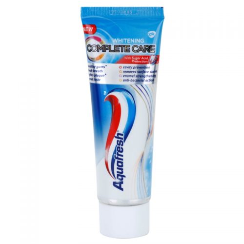 Aquafresh Complete Care Whitening pasta wybielająca do zębów z fluorem 75 ml