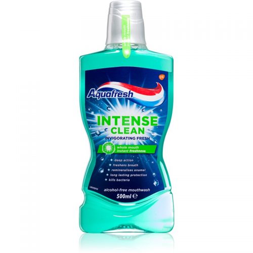 Aquafresh Intense Clean Invigorating Fresh płyn do płukania ust do długotrwałego świeżego oddechu 500 ml