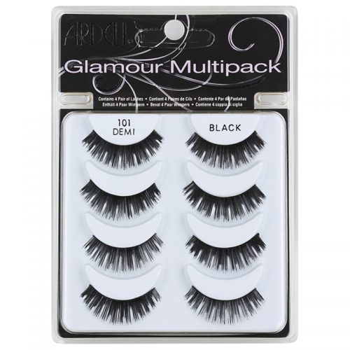 Ardell Glamour sztuczne rzęsy Multipack odcień 101 (Demi Black) 3 cm