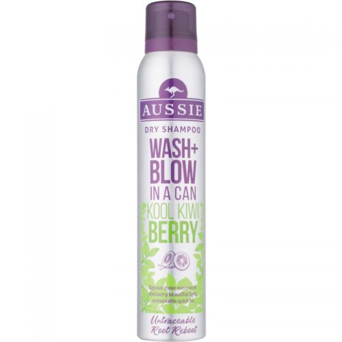 Aussie Wash+ Blow Kool Kiwi Berry suchy szampon 180 ml