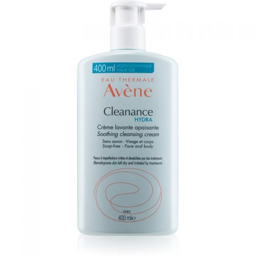 Avène Cleanance Hydra kojący krem oczyszczający do skóry wysuszonej i podrażnionej leczeniem trądziku 400 ml