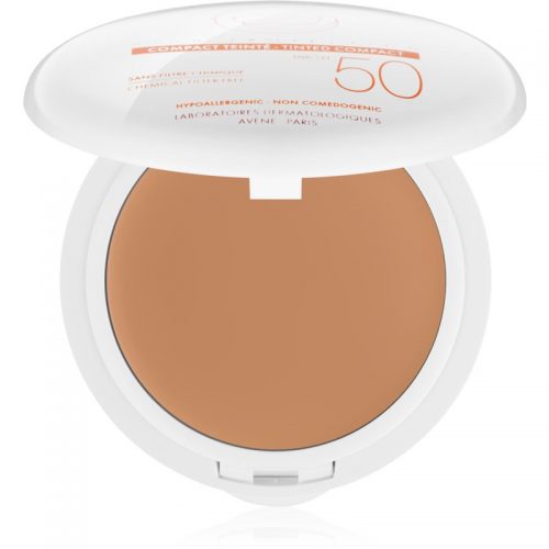 Avène Sun Minéral ochronny podkład w kompakcie bez filtrów chemicznych SPF 50 odcień Honey 10 g