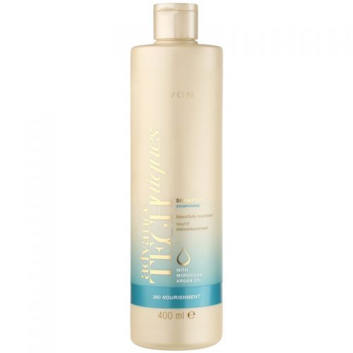 Avon Advance Techniques 360 Nourishment odżywczy szampon z olejkiem arganowym marokńskim do wszystkich rodzajów włosów 400 ml