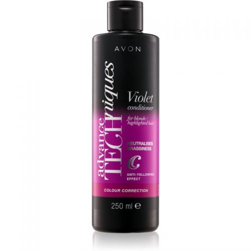 Avon Advance Techniques Colour Correction fioletowa odżywka do włosów blond i z balejażem 250 ml
